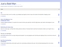 Tablet Screenshot of justabaldman.blogspot.com
