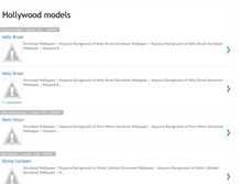 Tablet Screenshot of hollywood-models.blogspot.com