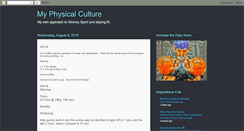 Desktop Screenshot of myphysicalculture.blogspot.com