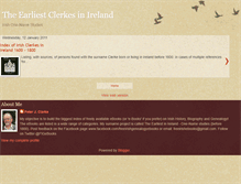 Tablet Screenshot of earliestclerkesinireland.blogspot.com