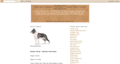 Desktop Screenshot of bostonterrierprofile.blogspot.com