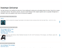 Tablet Screenshot of ironman-universe.blogspot.com