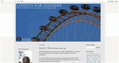 Desktop Screenshot of londonforinsiders.blogspot.com