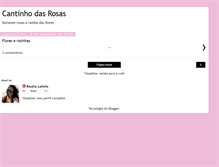 Tablet Screenshot of cantinhosdasrosas.blogspot.com