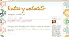 Desktop Screenshot of dulceysaladito.blogspot.com