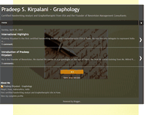 Tablet Screenshot of pradeepkirpalanigraphology.blogspot.com