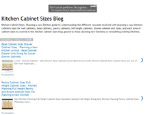 Tablet Screenshot of kitchen-cabinet-sizes.blogspot.com