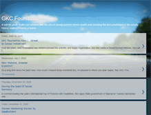 Tablet Screenshot of gkcfoundation.blogspot.com