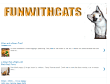 Tablet Screenshot of funwithcats.blogspot.com