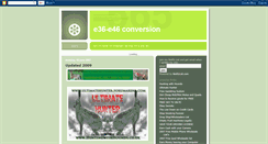 Desktop Screenshot of e36-e46conversion.blogspot.com