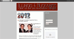 Desktop Screenshot of illinois4huckabee.blogspot.com