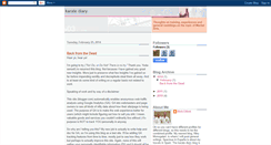 Desktop Screenshot of karatediary.blogspot.com