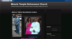 Desktop Screenshot of miracletempledeliverancechurchwsnc.blogspot.com