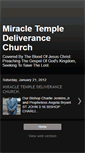 Mobile Screenshot of miracletempledeliverancechurchwsnc.blogspot.com