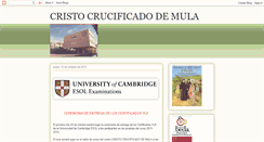 Desktop Screenshot of colegiocristocrucificado.blogspot.com