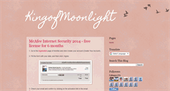 Desktop Screenshot of kingofmoonlight.blogspot.com