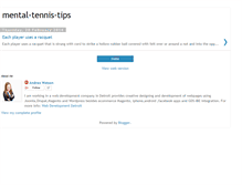 Tablet Screenshot of mental-tennis-tips.blogspot.com