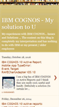 Mobile Screenshot of cognos4u.blogspot.com