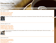 Tablet Screenshot of educacioncafe.blogspot.com