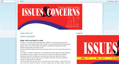 Desktop Screenshot of issuesandconcern.blogspot.com