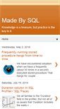 Mobile Screenshot of madebysql.blogspot.com