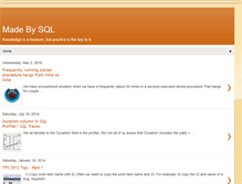 Tablet Screenshot of madebysql.blogspot.com