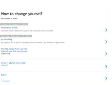 Tablet Screenshot of howtochangeyourselfnow.blogspot.com