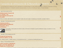 Tablet Screenshot of campanadefensores.blogspot.com