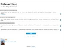 Tablet Screenshot of kootenayhiking.blogspot.com