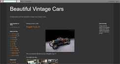 Desktop Screenshot of beautifulvintagecars.blogspot.com
