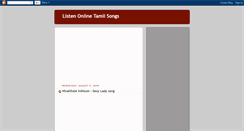 Desktop Screenshot of onlinetamilsong.blogspot.com