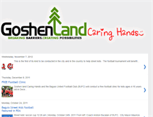 Tablet Screenshot of goshenland-caringhands.blogspot.com