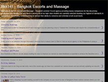 Tablet Screenshot of bkk141escorts.blogspot.com