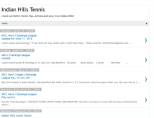 Tablet Screenshot of indianhillstennis.blogspot.com