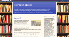 Desktop Screenshot of heritagebrazos.blogspot.com