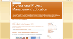 Desktop Screenshot of professionalprojectmanagement.blogspot.com