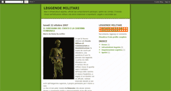 Desktop Screenshot of leggendemilitari.blogspot.com