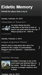 Mobile Screenshot of myeideticmemory.blogspot.com