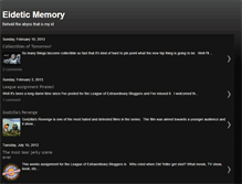 Tablet Screenshot of myeideticmemory.blogspot.com