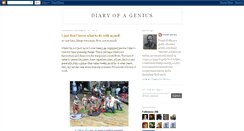 Desktop Screenshot of adiaryofagenius.blogspot.com