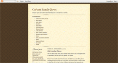 Desktop Screenshot of corbettfamily.blogspot.com