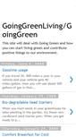 Mobile Screenshot of goinggreenliving.blogspot.com