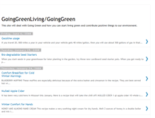 Tablet Screenshot of goinggreenliving.blogspot.com