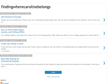 Tablet Screenshot of findingwherecarolinebelongs.blogspot.com