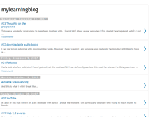 Tablet Screenshot of mylearning20blog.blogspot.com