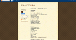 Desktop Screenshot of bibliotecando2009.blogspot.com