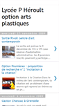 Mobile Screenshot of option-arts-plastiques.blogspot.com