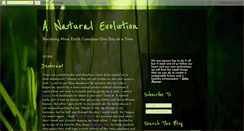 Desktop Screenshot of anaturalevolution.blogspot.com