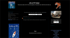 Desktop Screenshot of life-of-pi-trailer.blogspot.com