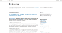 Desktop Screenshot of ongenetics.blogspot.com